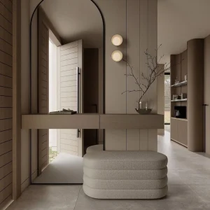 Arcova Minimalist Dressing Table with Mirror