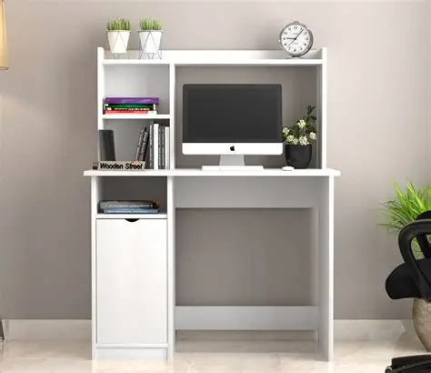 Aurora Smart Study Table with Storage Shelves