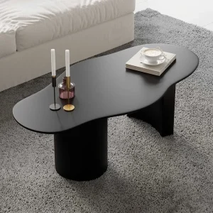 Cloud Shape Black Coffee Table