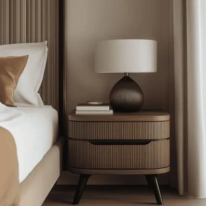 Noctura Dark Wood Nightstand