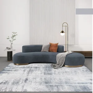 Basel Noir Curved Sectional Sofa