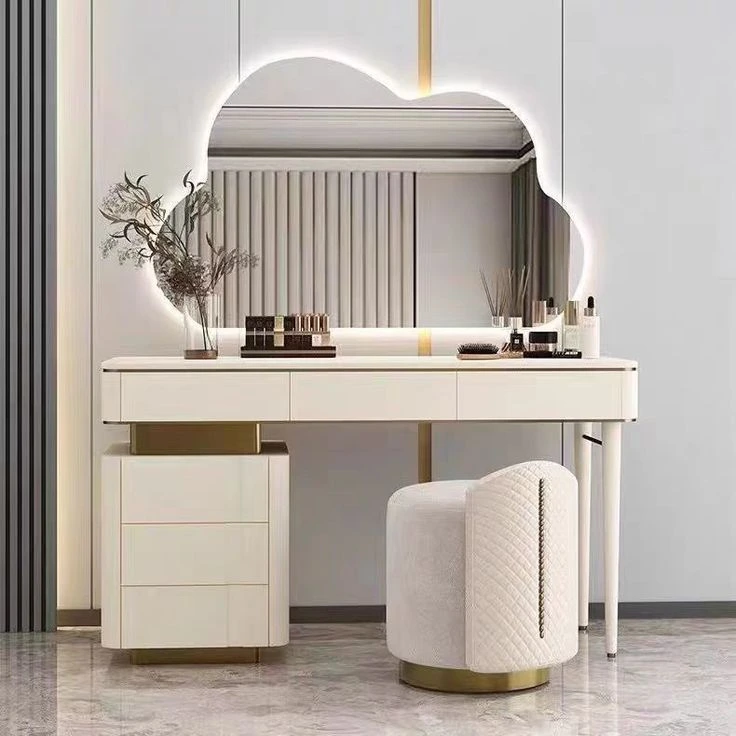 Lunara LED Dressing Table with Cloud Mirror