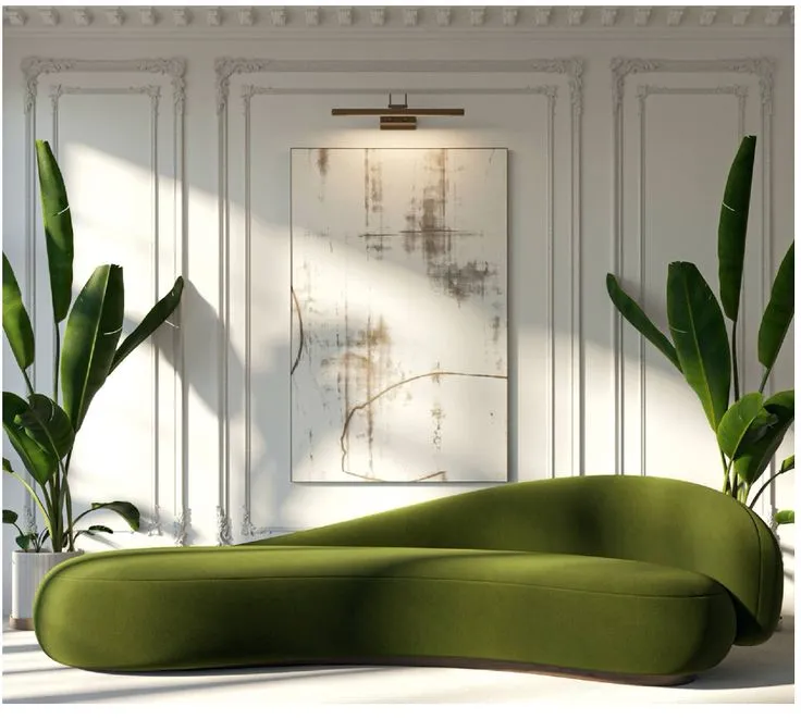 Bern Olive Luxe Sofa Couch