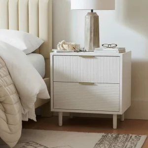 Alvora White Luxe Nightstand