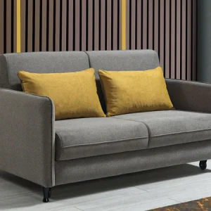 Modern Compact 2 Seater Fabric Sofa