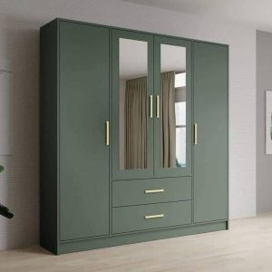 4 Door Wardrobe with Mirrors & Drawers