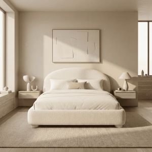 Bouclé Beds for a Cozy & Modern Bedroom