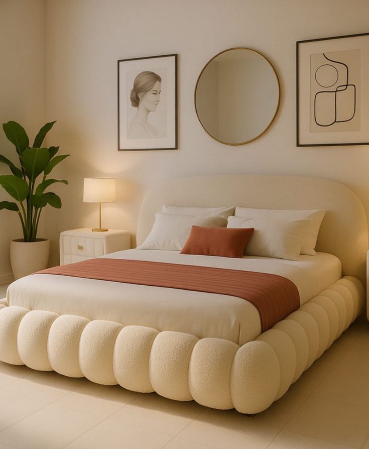 Cloud Bubble Upholstered Bed