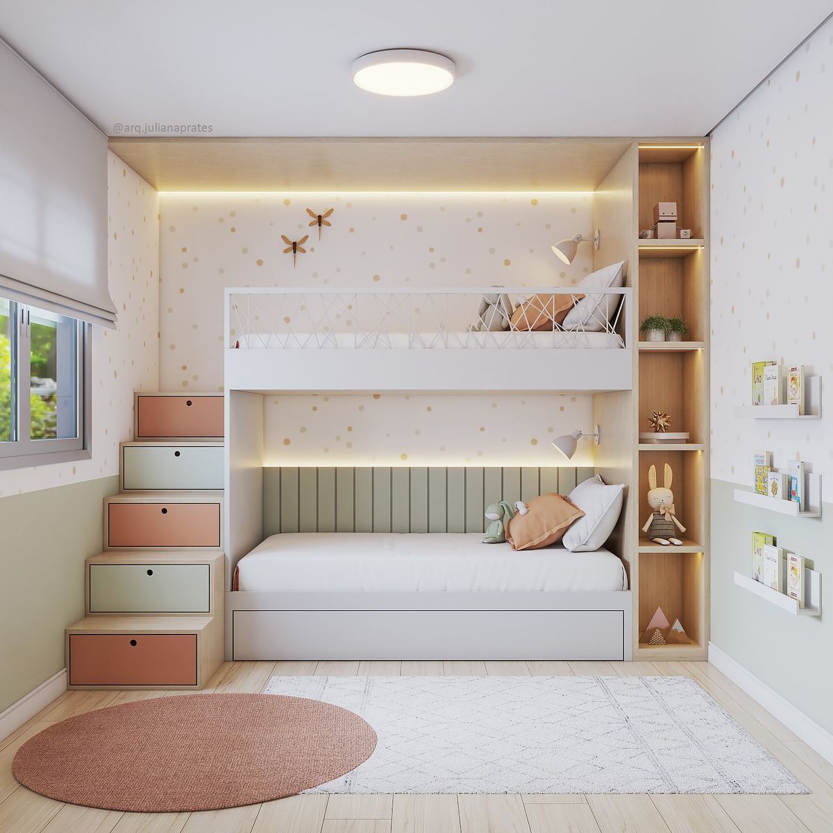 Kids Luxury Storage Bunk Bed