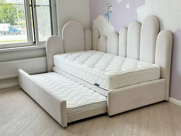 Kids Cloud Design Trundle Day Bed