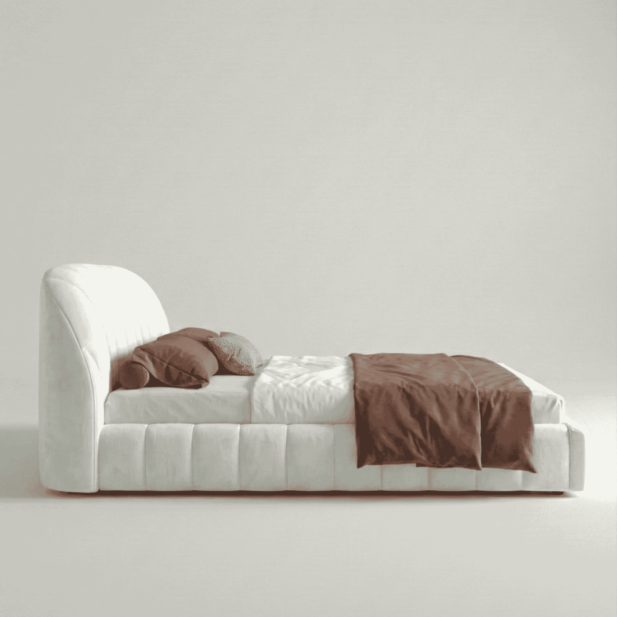 Latitude Run Thick Fabric Upholstered Platform Bed - Image 3
