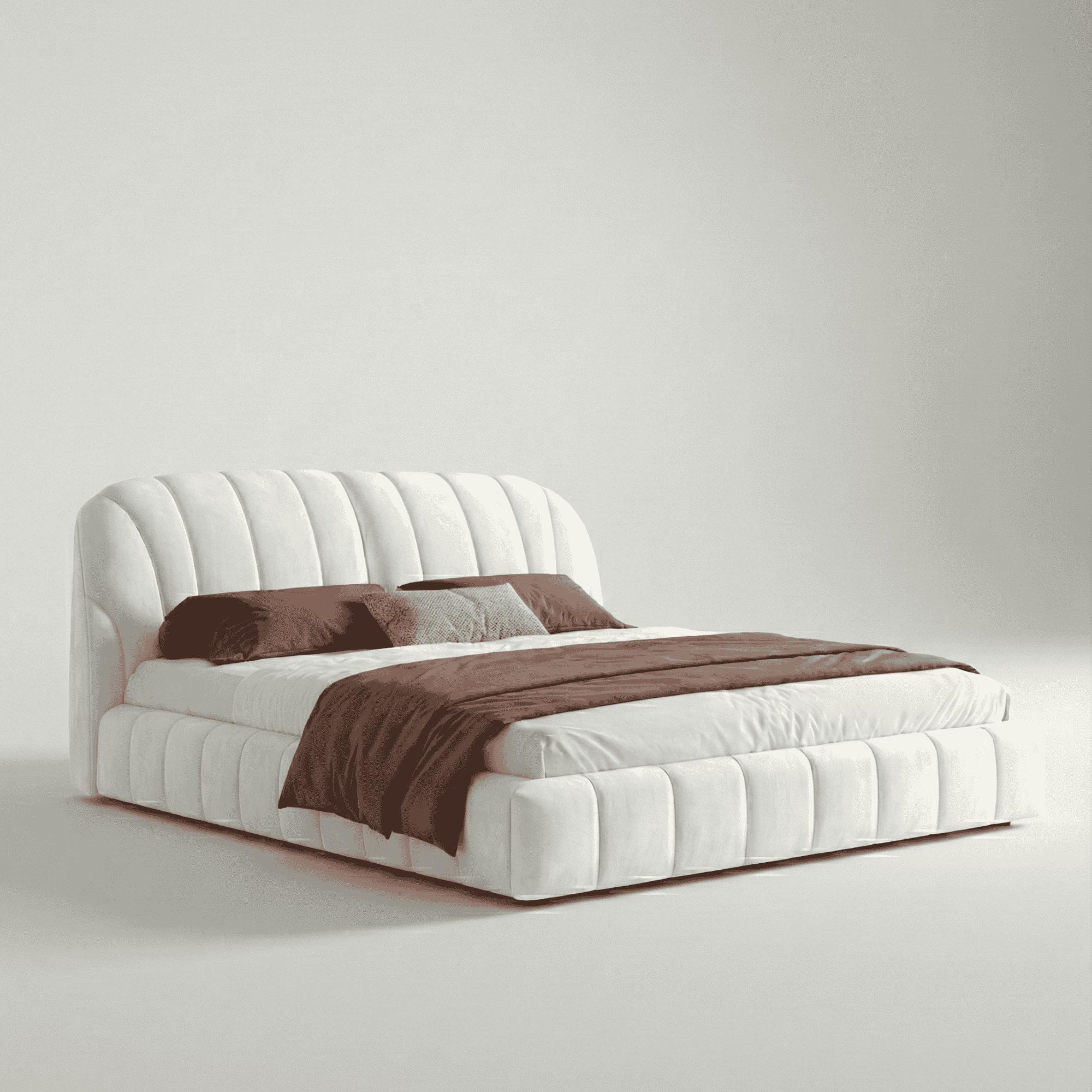 Latitude Run Thick Fabric Upholstered Platform Bed - Image 5
