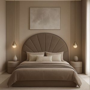 Luxury Arch Headboard Bed