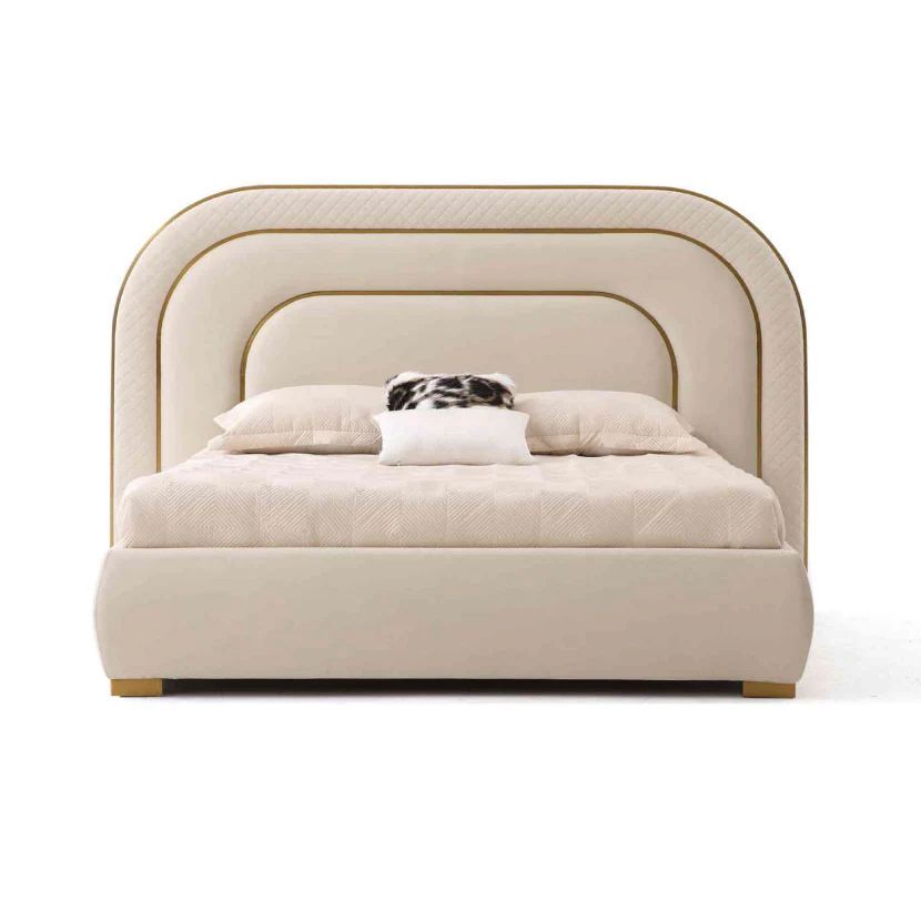 Luxury Layered Arch Upholstered Bed