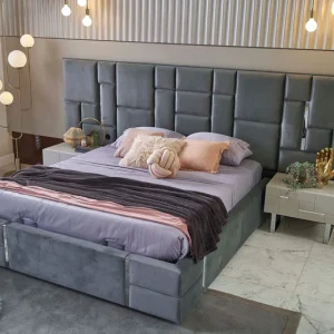 Luxury Upholstered Panel Headboard Bed