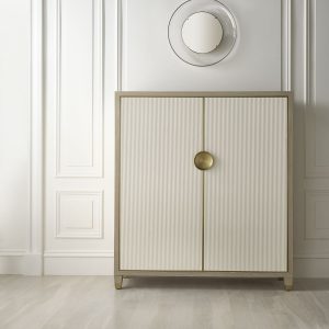 Modern Fluted Shoe Rack Cabinet