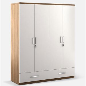 Modern Four Door Bedroom Wardrobe