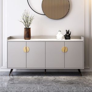 Modern Grey Buffet Cabinet Sideboard