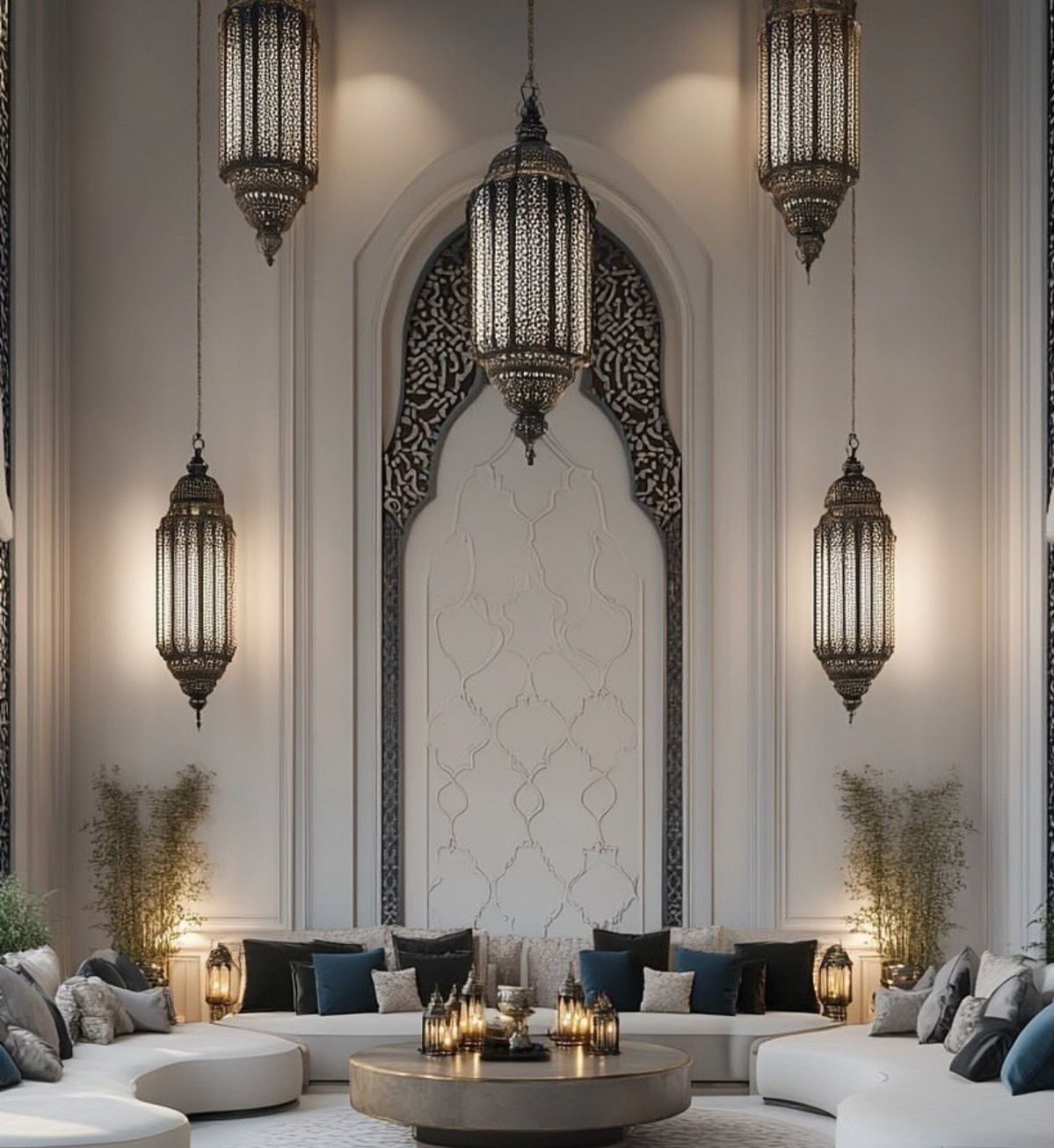 Modern Luxury Curved Majlis Sofa Seating