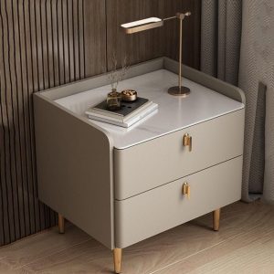 Premium 2 Drawers Nightstand Table