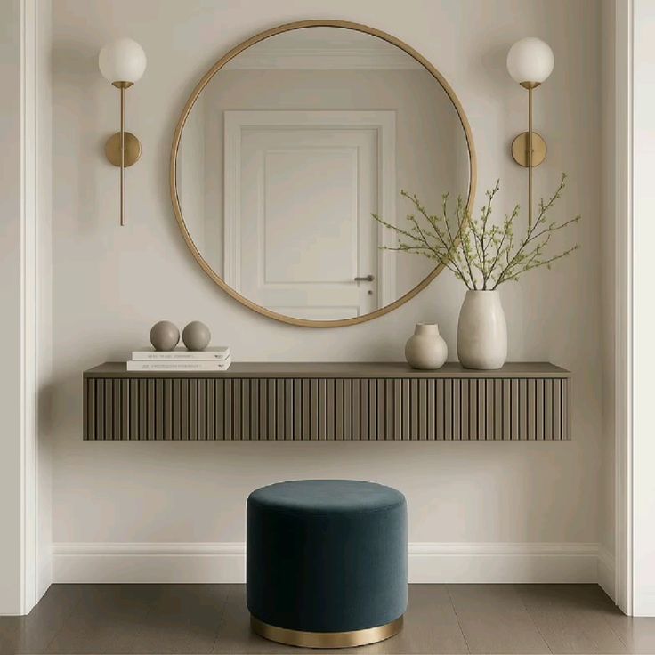 Premium Wall Décor with Floating Dresser