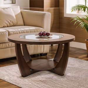Round Wooden Center Table