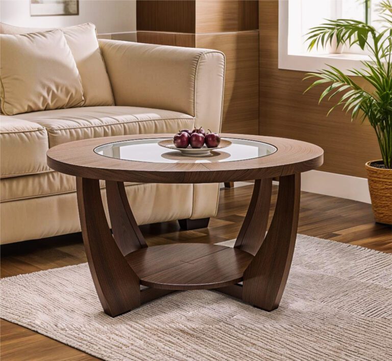 Round Wooden Center Table