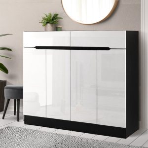 Modern High Gloss Shoe Cabinet