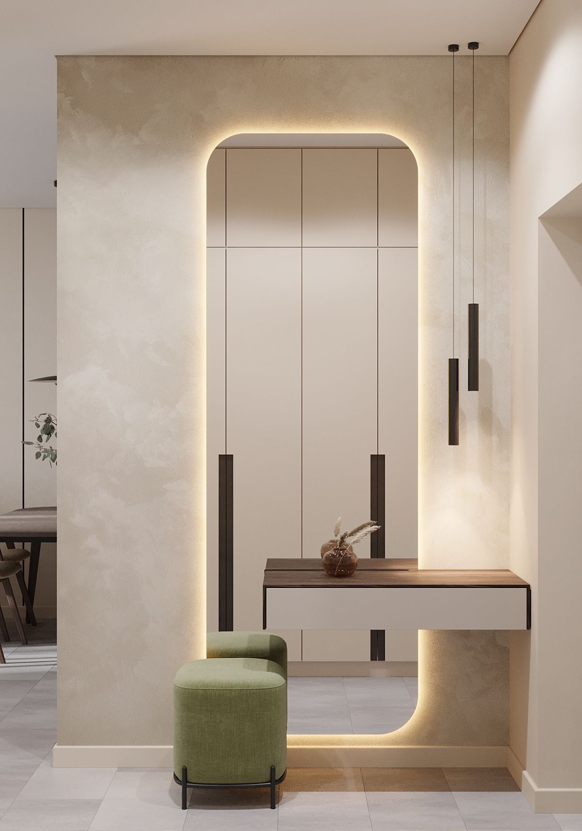 Wall-Mounted Dressing Table Set