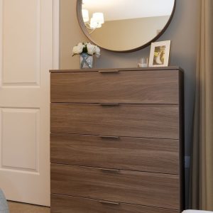 Wooden 5 Drawer Bedroom Chest Storage