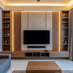 Modern Wall-Mounted TV Unit