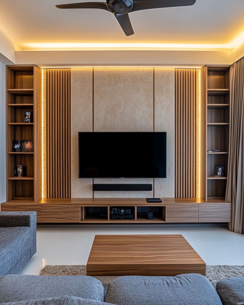 Modern Wall-Mounted TV Unit