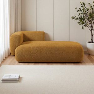 Modern Bouclé Chaise Lounge Chair