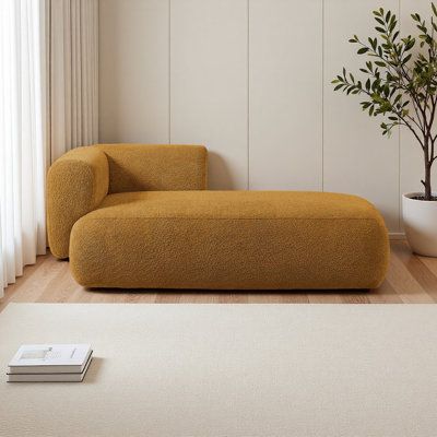 Modern Bouclé Chaise Lounge Chair