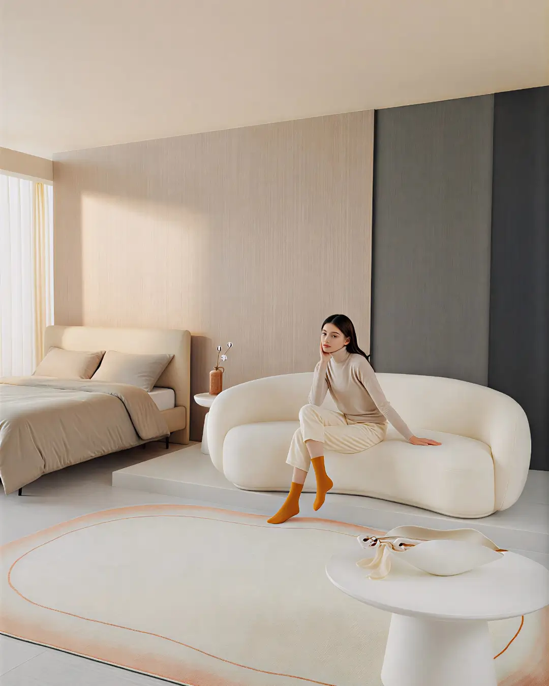 Cloud Modern Curved Sofa