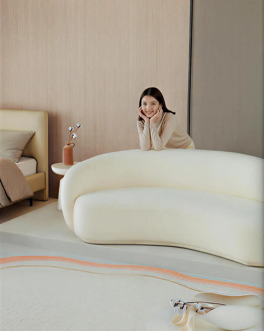 Cloud Modern Curved Sofa - Image 4