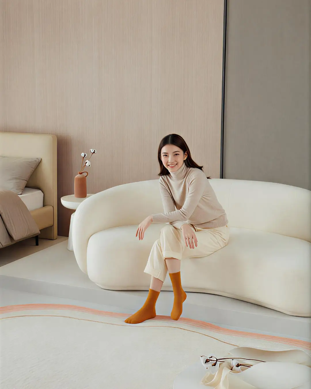 Cloud Modern Curved Sofa - Image 2