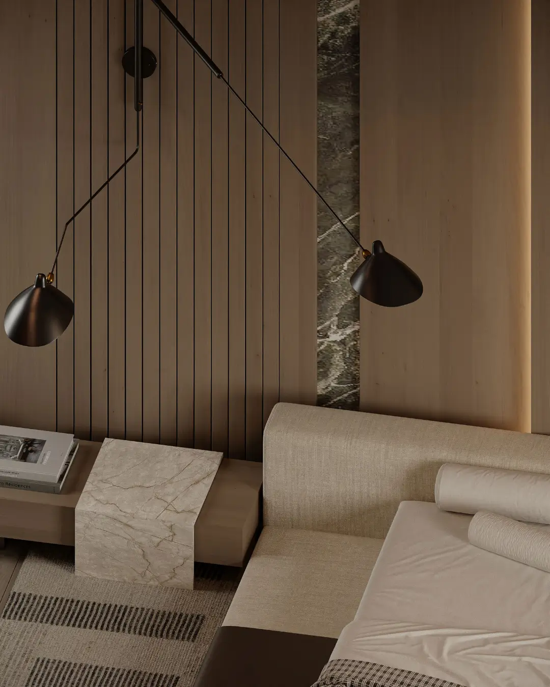 Modern Low-Profile Italian Upholstered Bed - Image 3