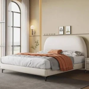 Modern Luxury Leather Upholstered Bed