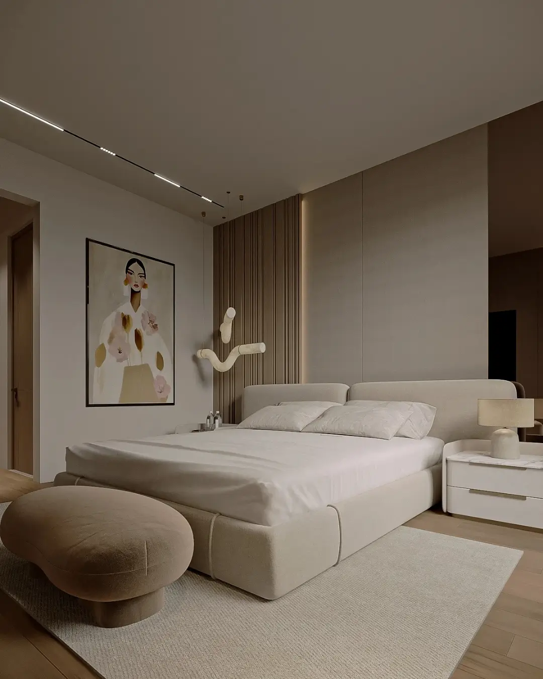 Modern Luxury Upholstered Bed