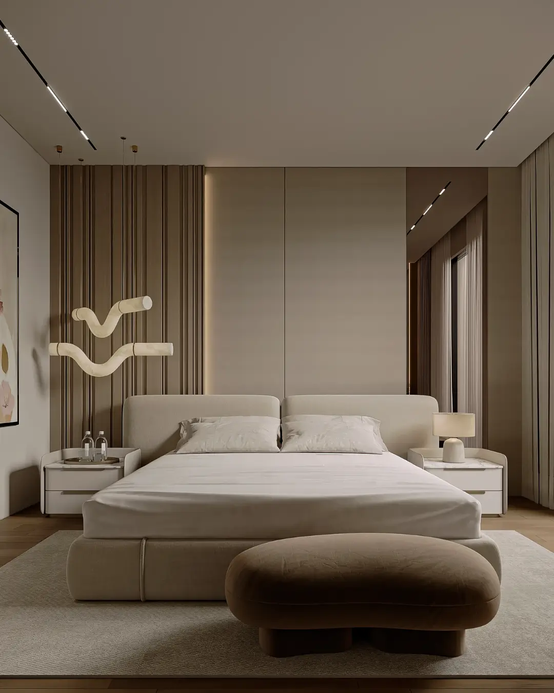 Modern Luxury Upholstered Bed - Image 2