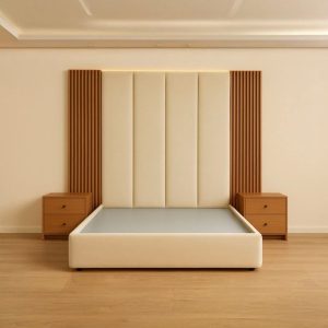 Modern Luxury Upholstered Bed with Nightstands