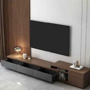 Modern Wall-Mounted TV Unit with Storage