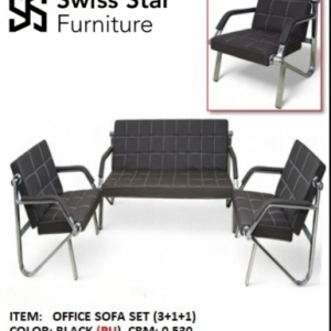 Black Office Sofa Set