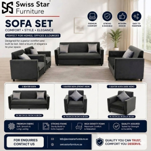 Soft Fabric Sofa Set