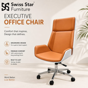 Tan Brown Executive Office Chair
