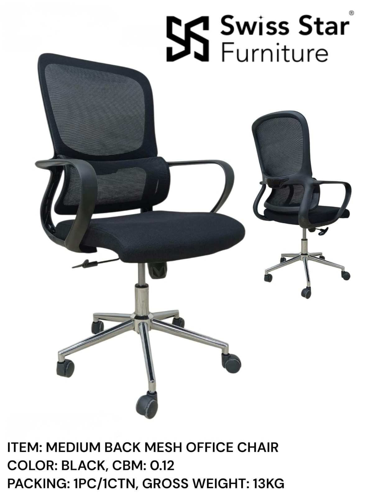 Medium Back Mesh Office Chair
