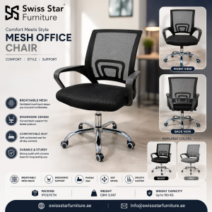 Mesh Office Chair with Chrome Base
