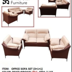 Tuscany Almond Brown Sofa Set